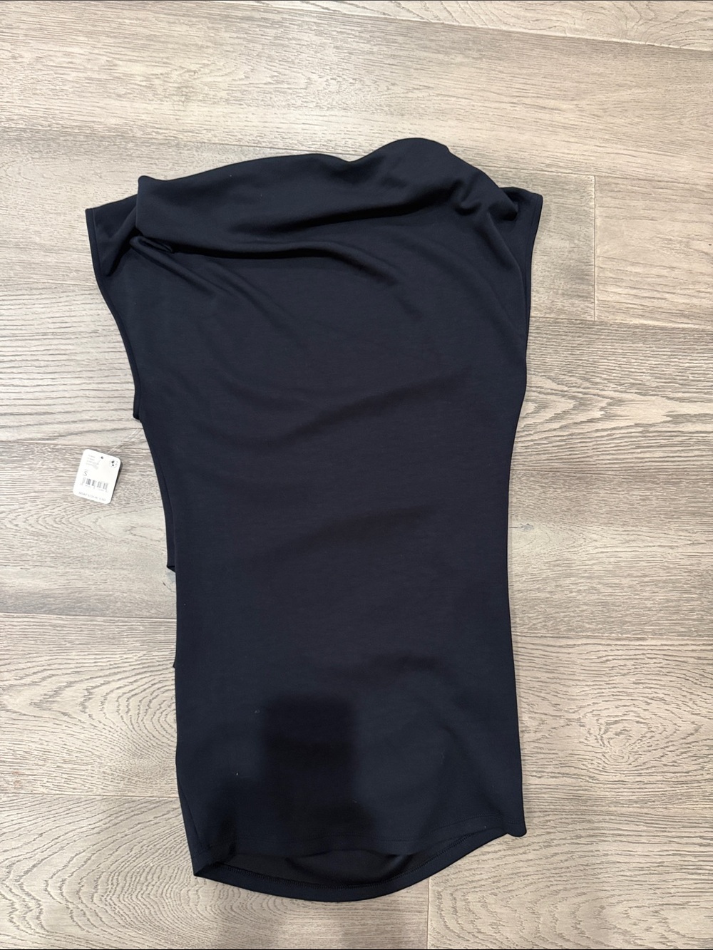 Free People Black Sleeveless Cowl Neck Tank